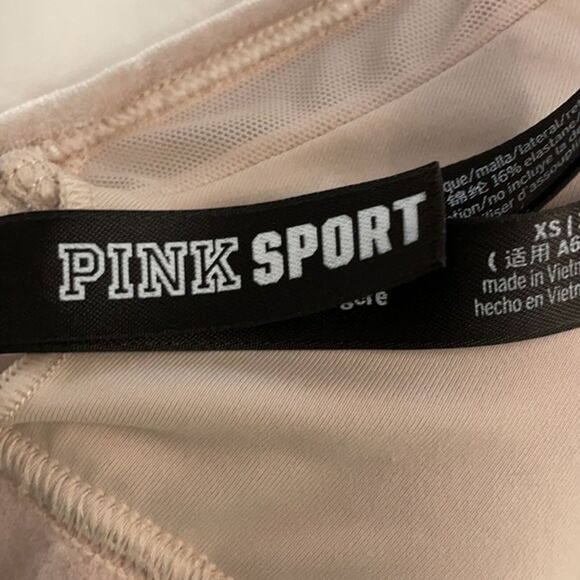 Victoria's Secret Pink Sport Ultimate Lightly Lined Velvet Bralette XS Wireless - Picture 2 of 10